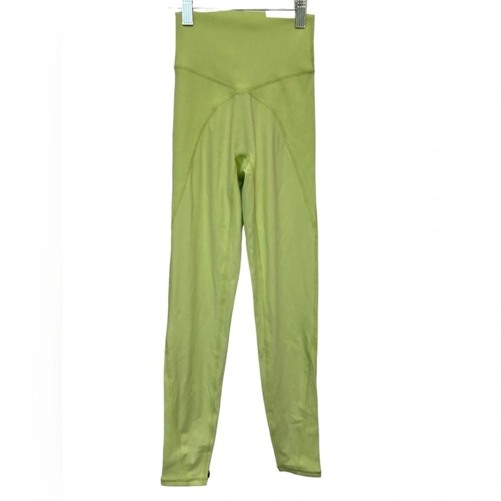 Offline by Aerie live green ribbed 7/8 length hi rise leggings NWT